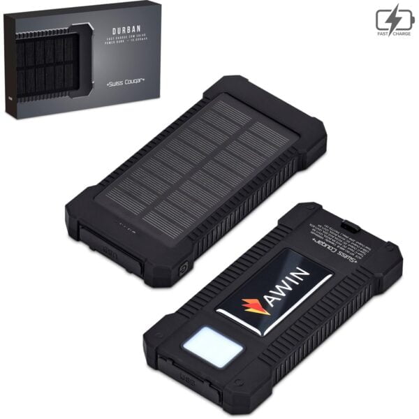 Swiss Cougar Durban Fast Charge 20W Solar Power Bank -10000mAh Items launched in 2024 3