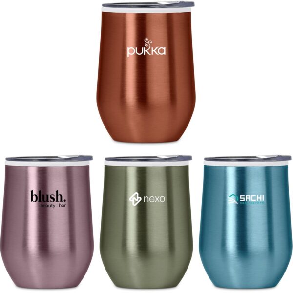 Serendipio Vogue Madison Stainless Steel & Plastic Double-Wall Tumbler – 350ml Drinkware 3