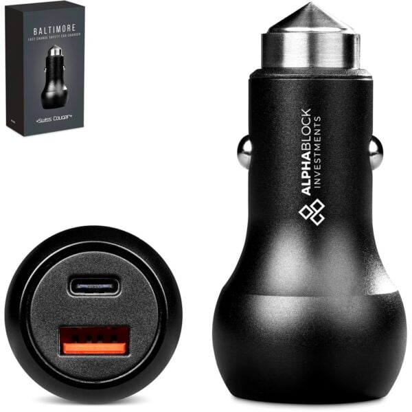 Swiss Cougar Baltimore 2 -in-1 Fast Car Charger & Tool Items launched in 2024 3