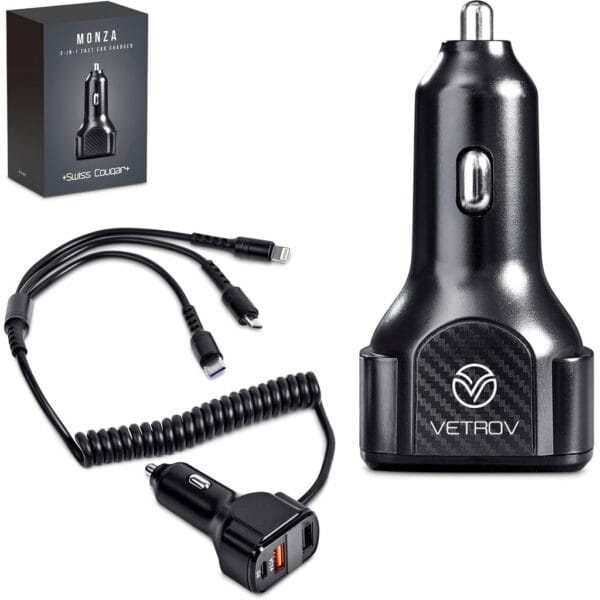 Swiss Cougar Monza 3-in-1 Fast Car Charger Items launched in 2024 3