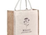 Okiyo Chinsai Maxi Jute & Cotton Tote Bags and Travel