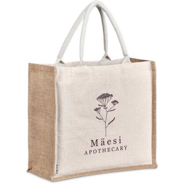 Okiyo Chinsai Maxi Jute & Cotton Tote Bags and Travel 3