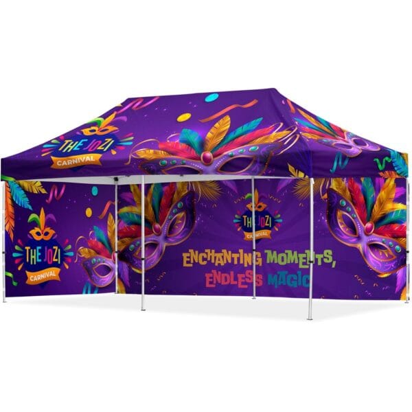 Coated Steel Sublimated Gazebo 6m x 3m – 1 Long Full- Wall Skin – 1 Short Full-Wall Skin Advertising Display Items 3