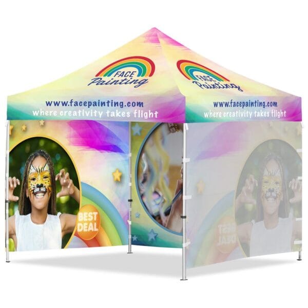 Coated Steel Sublimated Gazebo 3m x 3m – 3 Full-Wall Skins Advertising Display Items 3